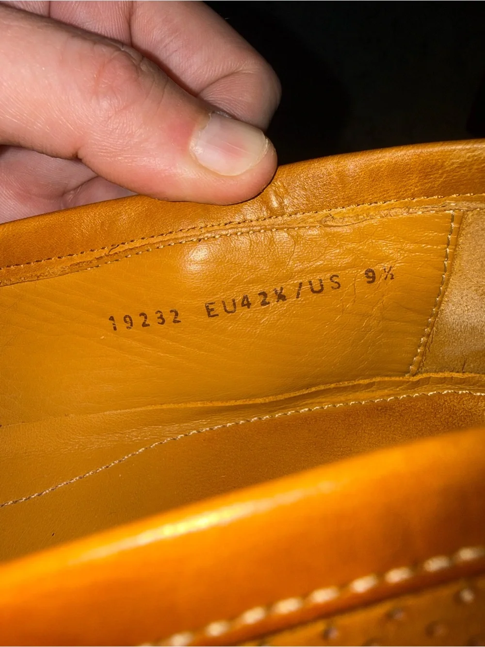 Men's Tan Leather Slip-On Loafers 9 1/2 9.5 Magnanni